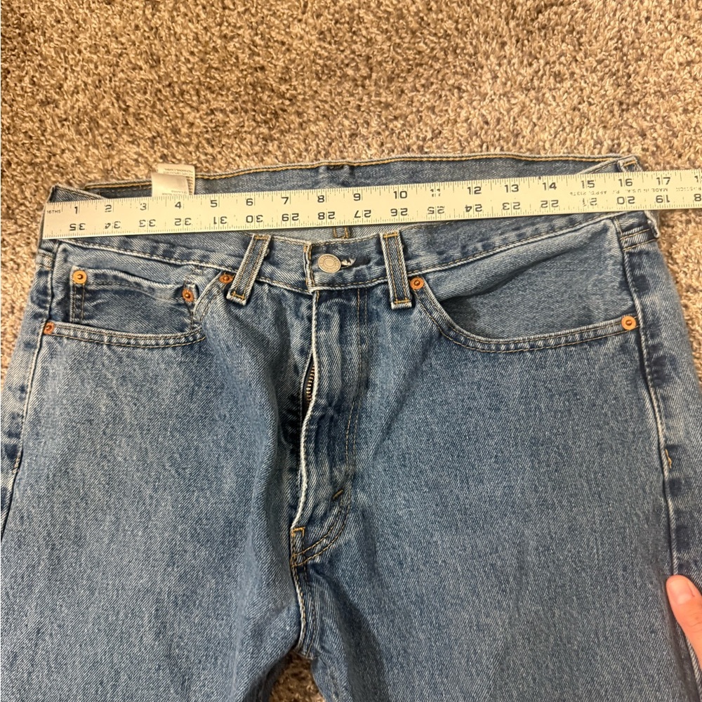 Levi's Men's Straight Blue Jeans- Levi 505 Size 34x34 - Picture 5 of 7